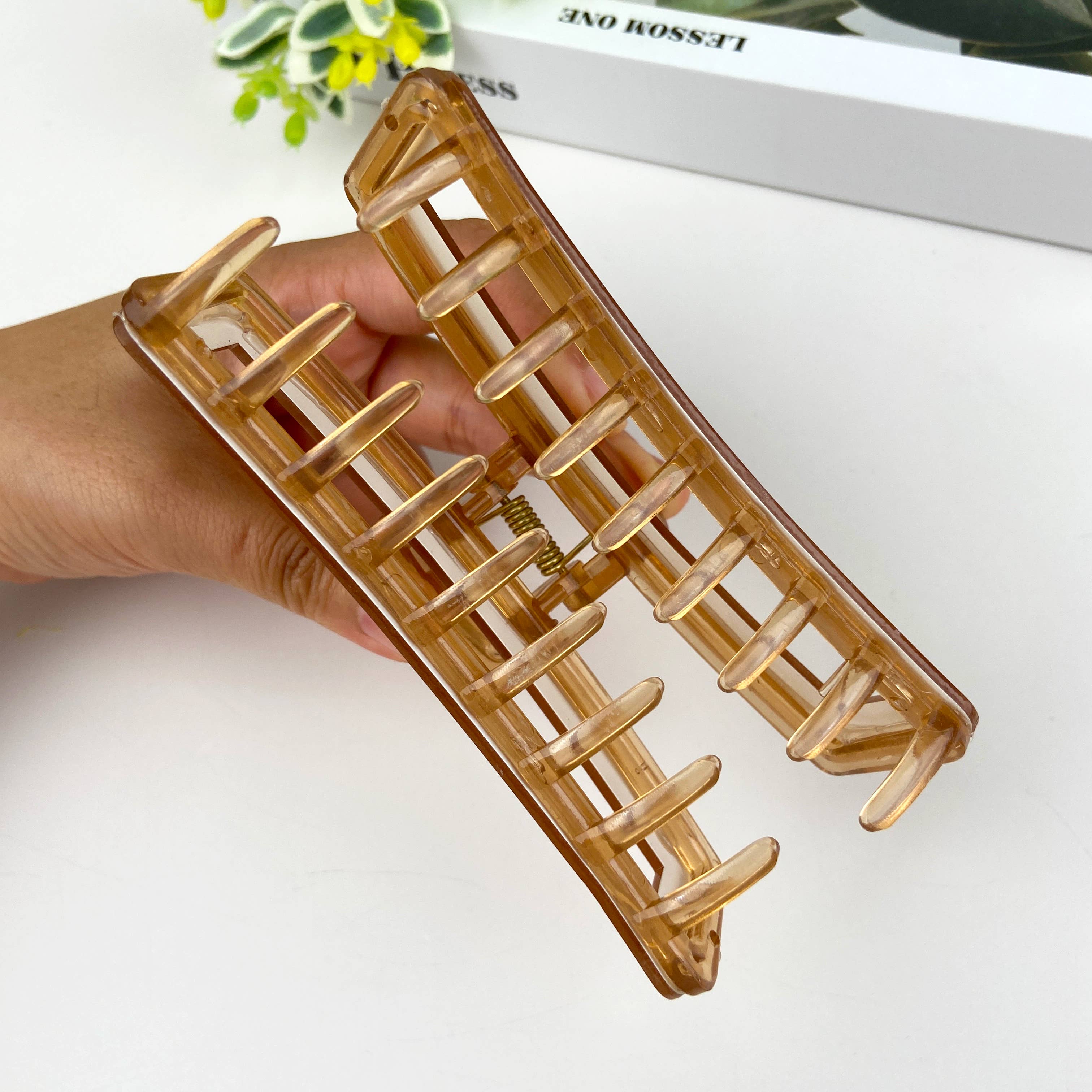 mildstyles - Wholesale Hair Clip - Women's - 4.4" Rectangular Colorful Hair Claw Clip5