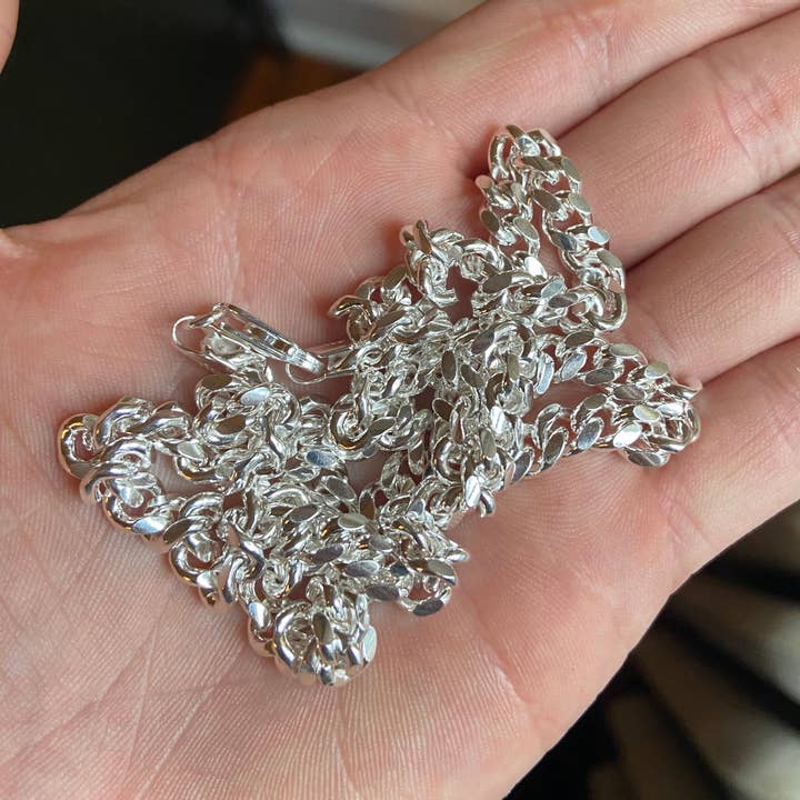 Prestige Jewelry - Wholesale Link & Chain Necklace - Solid Silver Miami Cuban Link Chain 20in 6mm