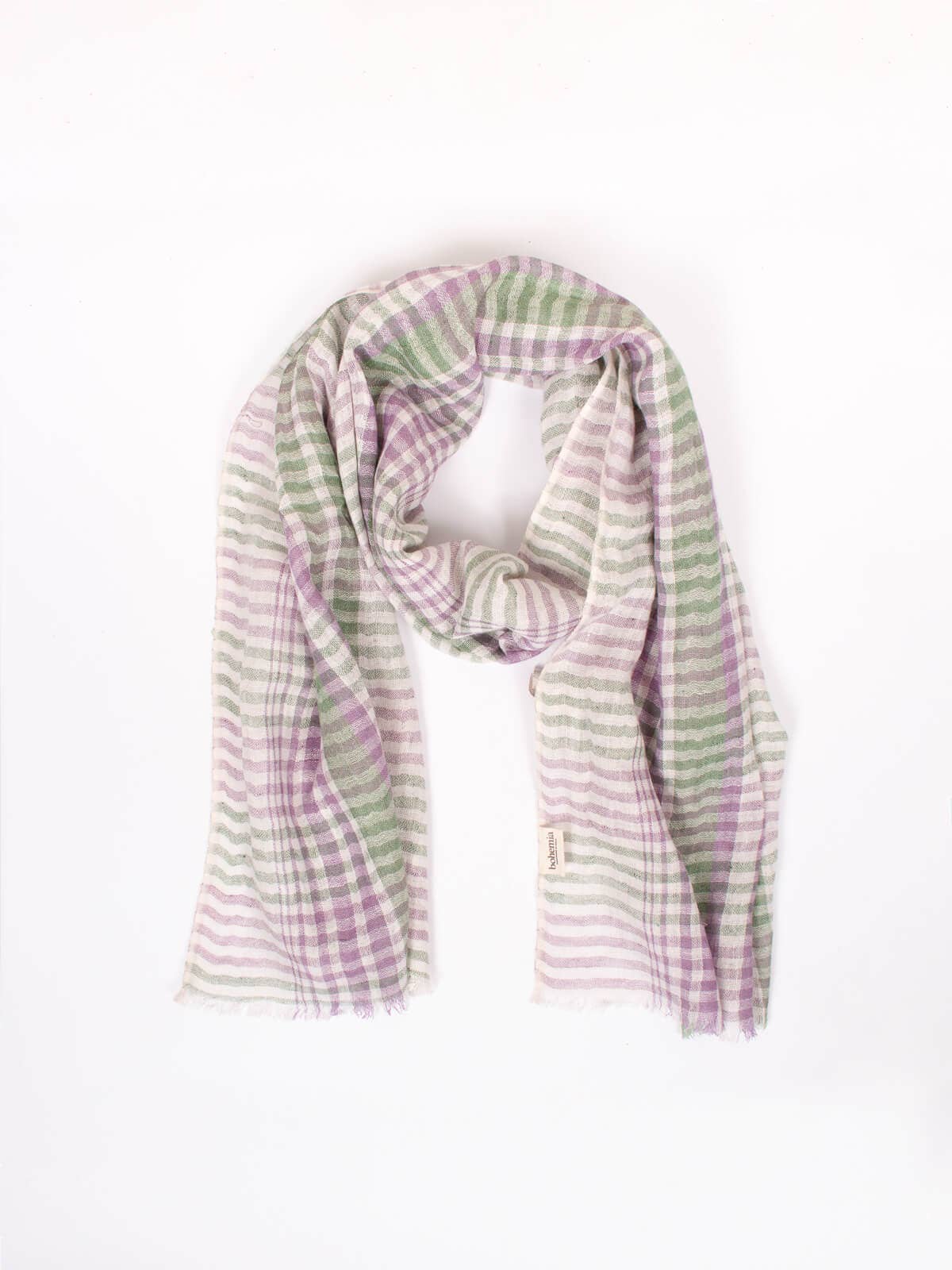 Womens Cozy Tassels Oblong Cotton Scarf Lightweight Shawls Wrap (Palm  Leaf/Green)