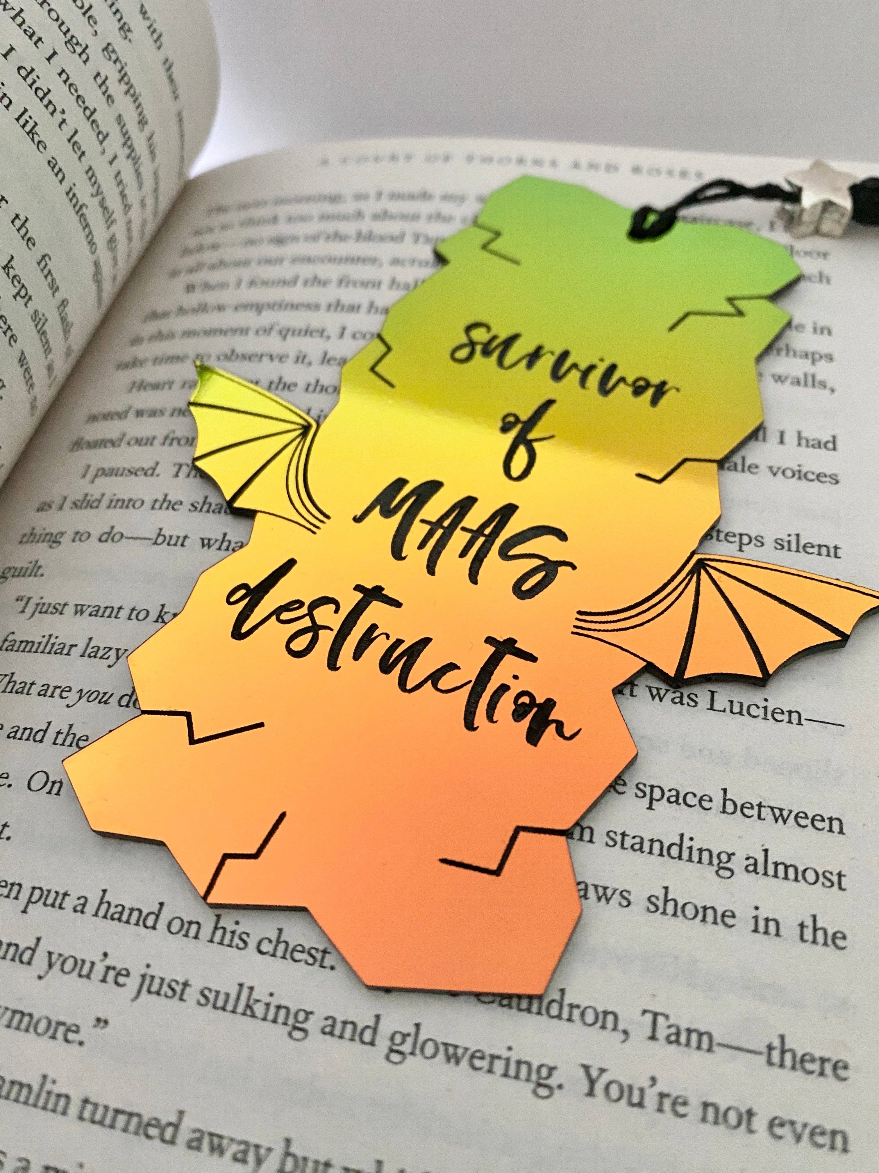 zoo&roo - Wholesale Bookmark - Survivor of Maas Destruction bookmark ACOTAR TOG CC3