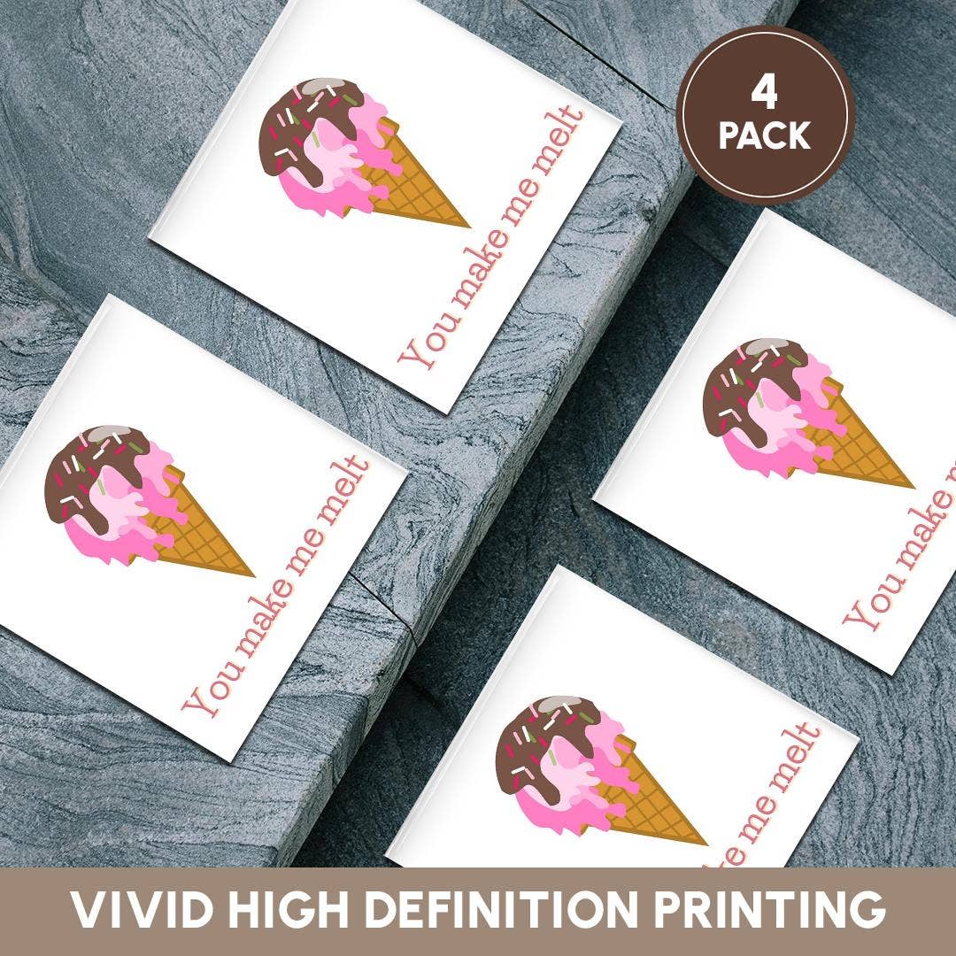 3dRose - Wholesale Coasters - 3dRose, Image of a Ice cream Melting, Coaster5