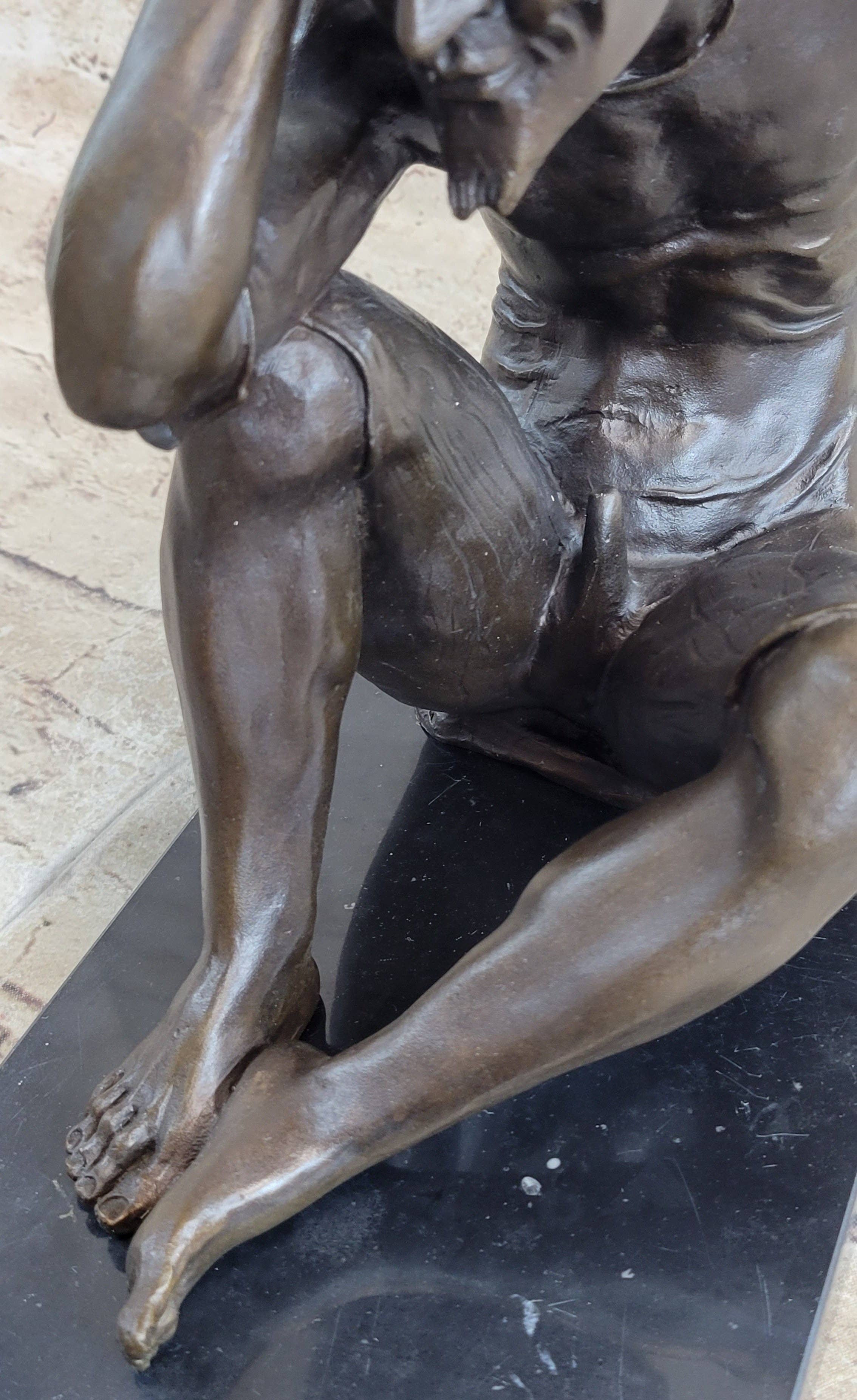 Bronzhaus - Wholesale Sculpture - Satan Devil Demon Satyr Bronze Statue Sculpture Figure Art 7.5" x 8"8