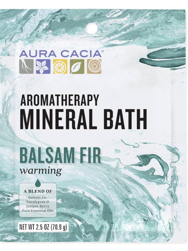 Balsam Fir Mineral Bath Packet With Essential Oils 2.5 Oz for wholesale by Aura Cacia