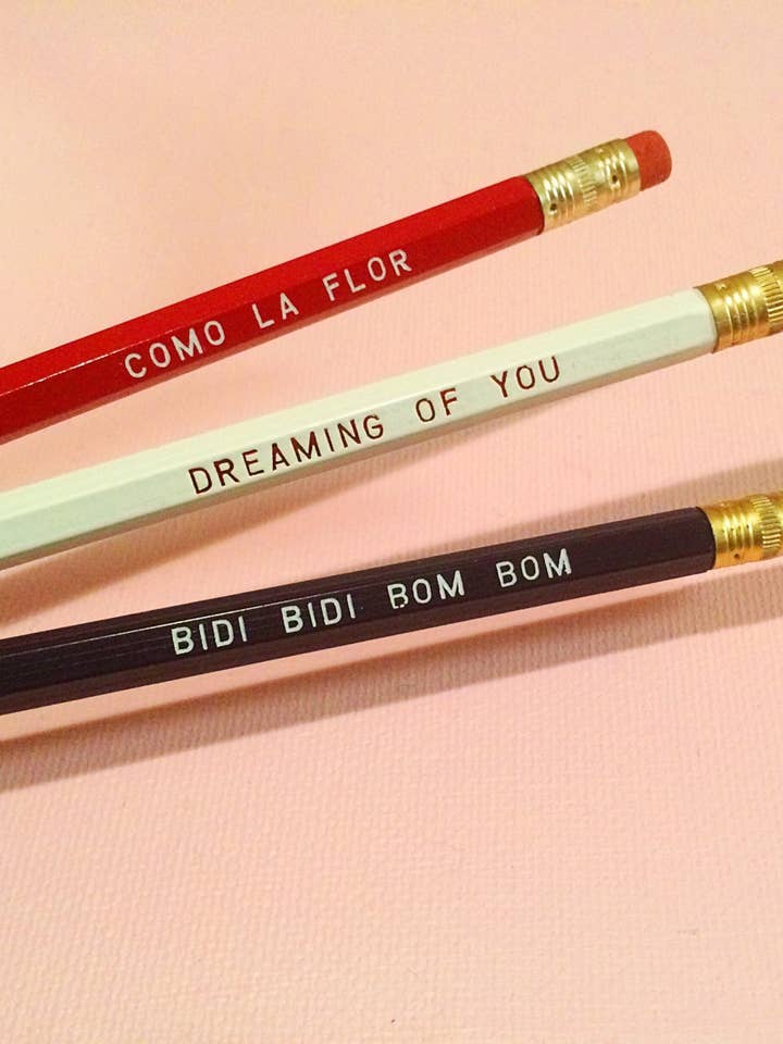 Tejano Singer Pencils / Como La Flor for wholesale by Hey There Princess