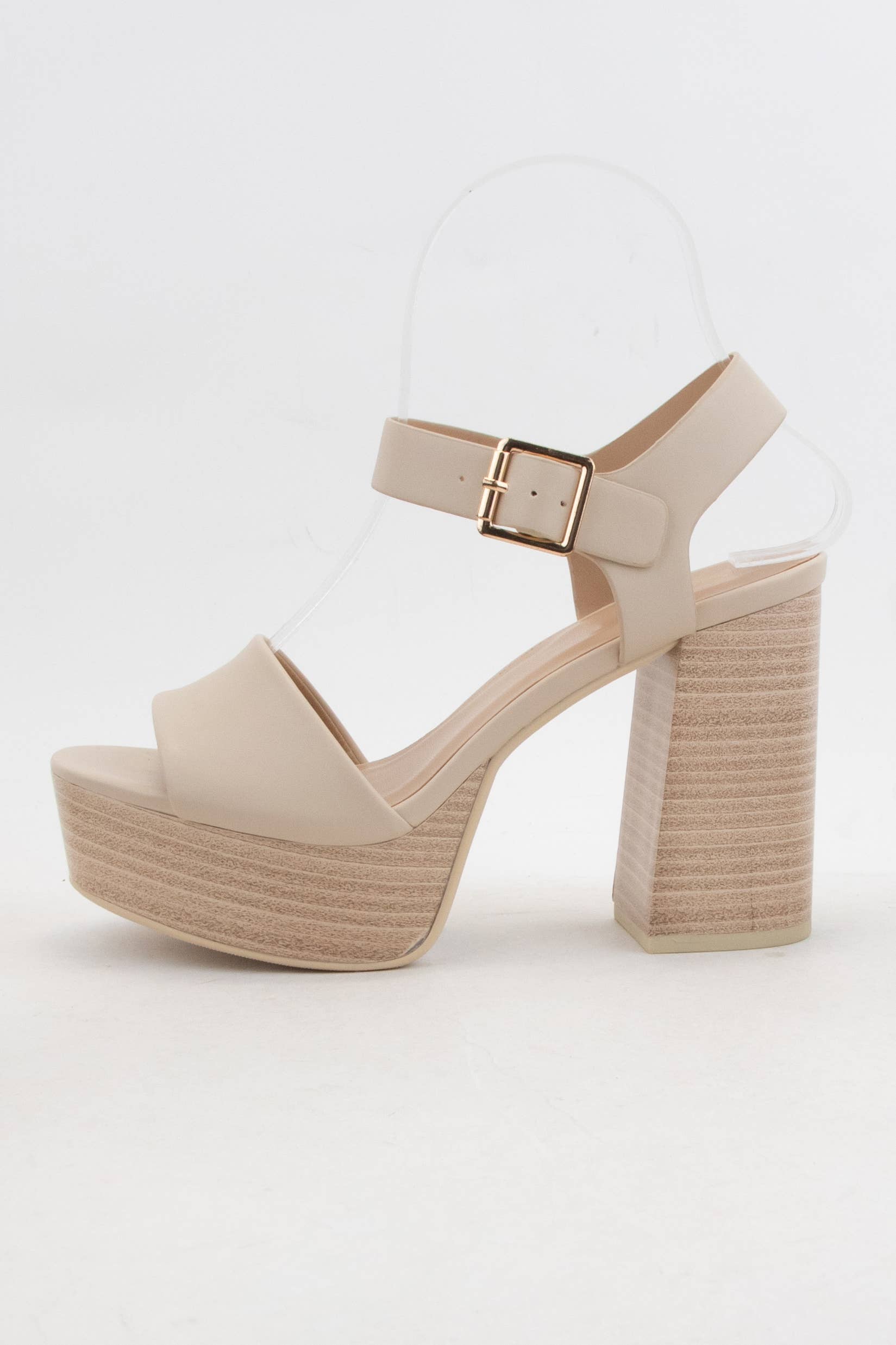 CCOCCI - Wholesale Platform Heels - Women's - OPTIONS CHUNKY PLATFORM ANKLE STRAP BLOCK HEEL SANDAL5