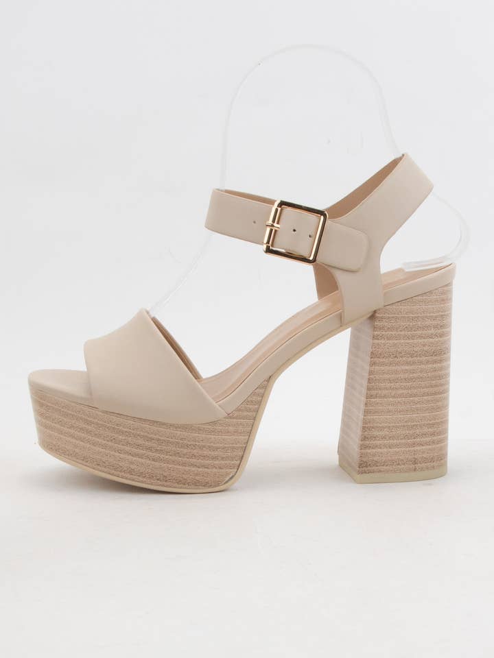 CCOCCI - Wholesale Platform Heels - Women's - OPTIONS CHUNKY PLATFORM ANKLE STRAP BLOCK HEEL SANDAL5