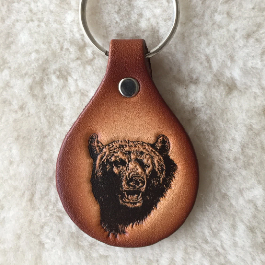 Lindy Leather - Wholesale Keychain - Unisex - Handmade Leather Wildlife Keychain - Hunting Fishing16