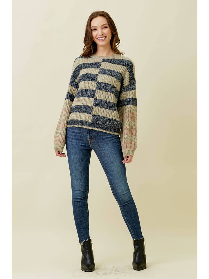 Mystree - Venta al por mayor Jersey de punto - Mujer - Suéter de rayas múltiples 576234