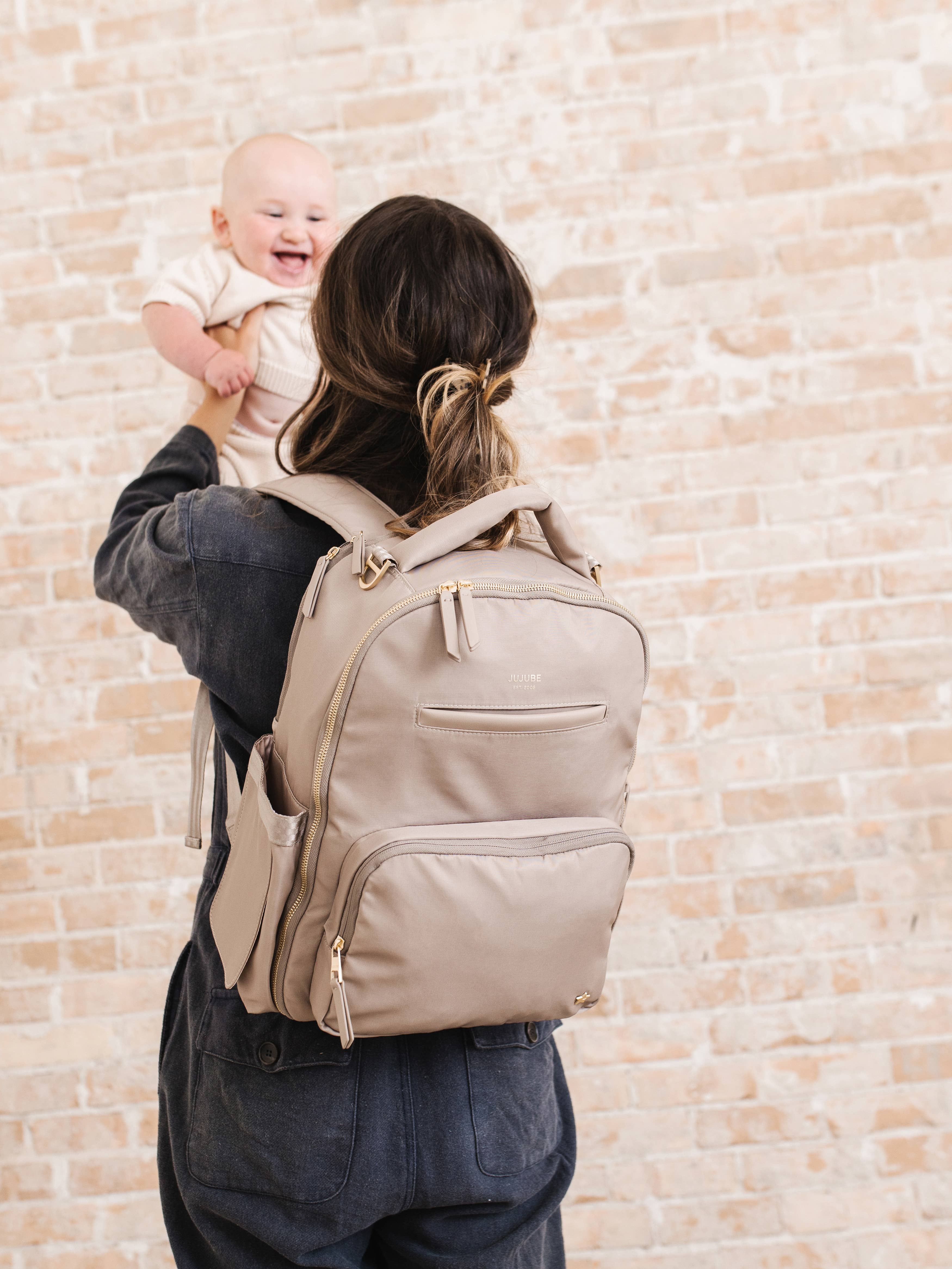 JuJuBe - Wholesale Diaper Bag - Baby - Classic Backpack Taupe4