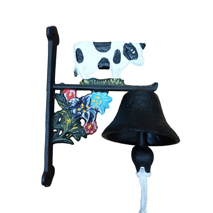 Glocke aus Gusseisen in Kuhform - 9X6X3 Zoll für den Großhandel von inVintage