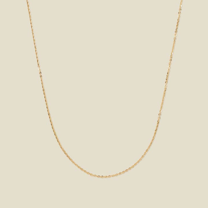 Catena a Cavo Piatto Regolabile 14k per la vendita all'ingrosso da parte di Made By Mary