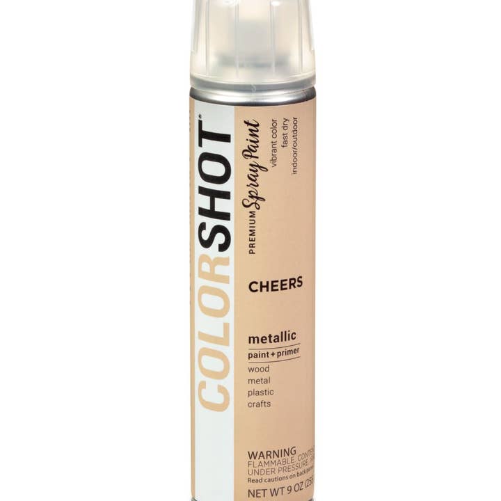 COLORSHOT Metallic Spray Paint Cheers (Champagne) 9 oz. for wholesale by Ilovetocreate