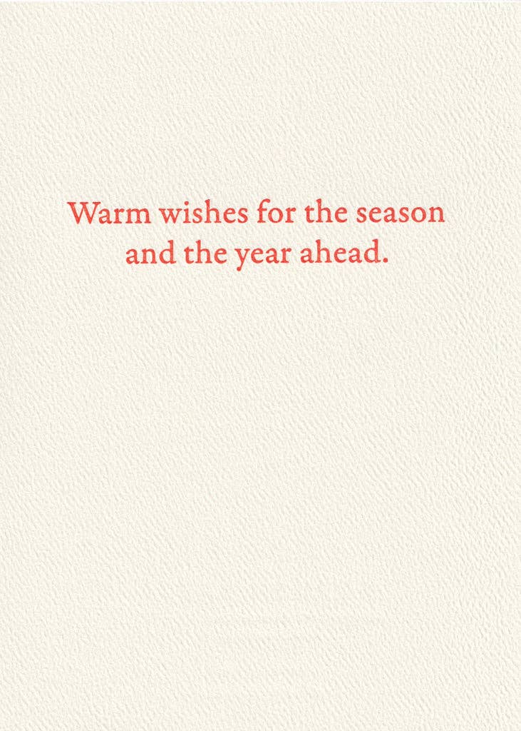 Saturn Press - Wholesale Season's Greetings Card - Morning Ski1