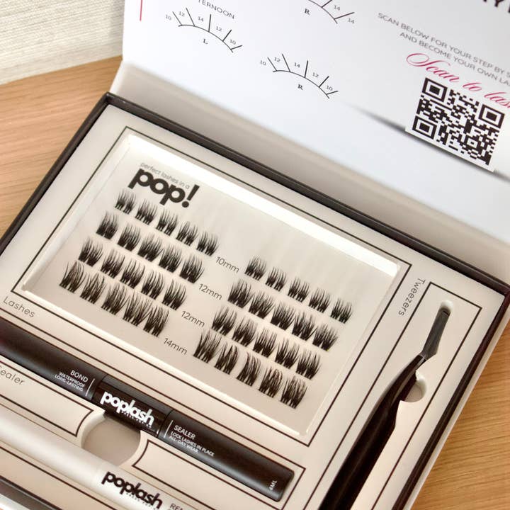 PopLash - Wholesale Fake Lash Applicator - DIY Eyelash Extension Kit – 7 Minute Lash Routine | PopLash4