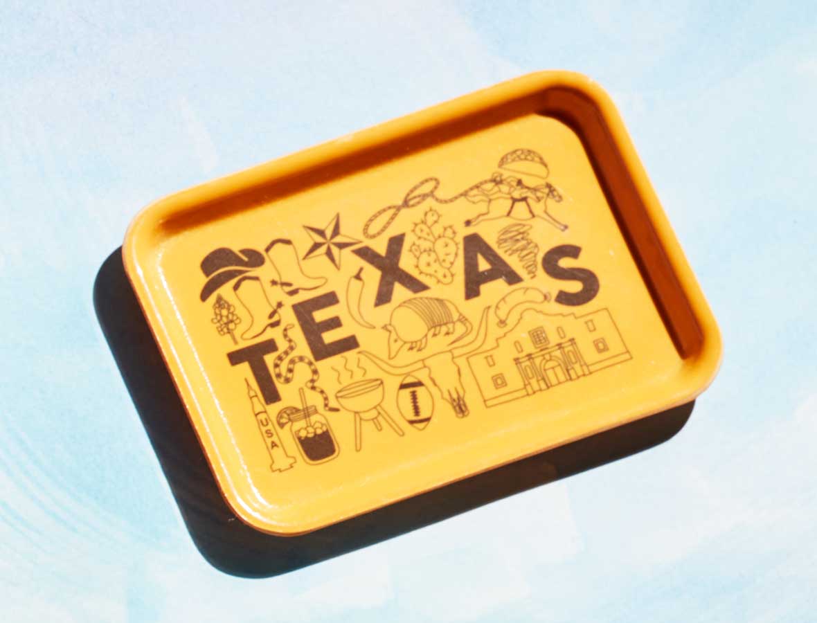 Maptote - Wholesale Decorative Tray - Texas Small Tray1