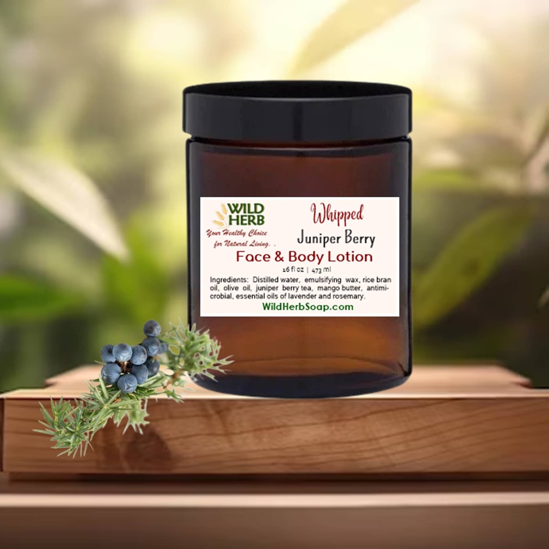 Wild Herb Soap Co - Wholesale Body Cream/Lotion - Whipped Lotion: Lavender Rosemary Organic Juniper Tea 1