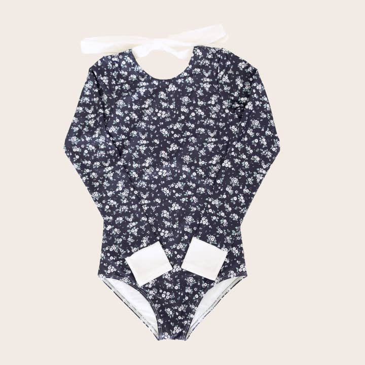 Traje de baño de una pieza con mangas largas y estampado floral Beach Club '26 para venta al por mayor de Saint Ida