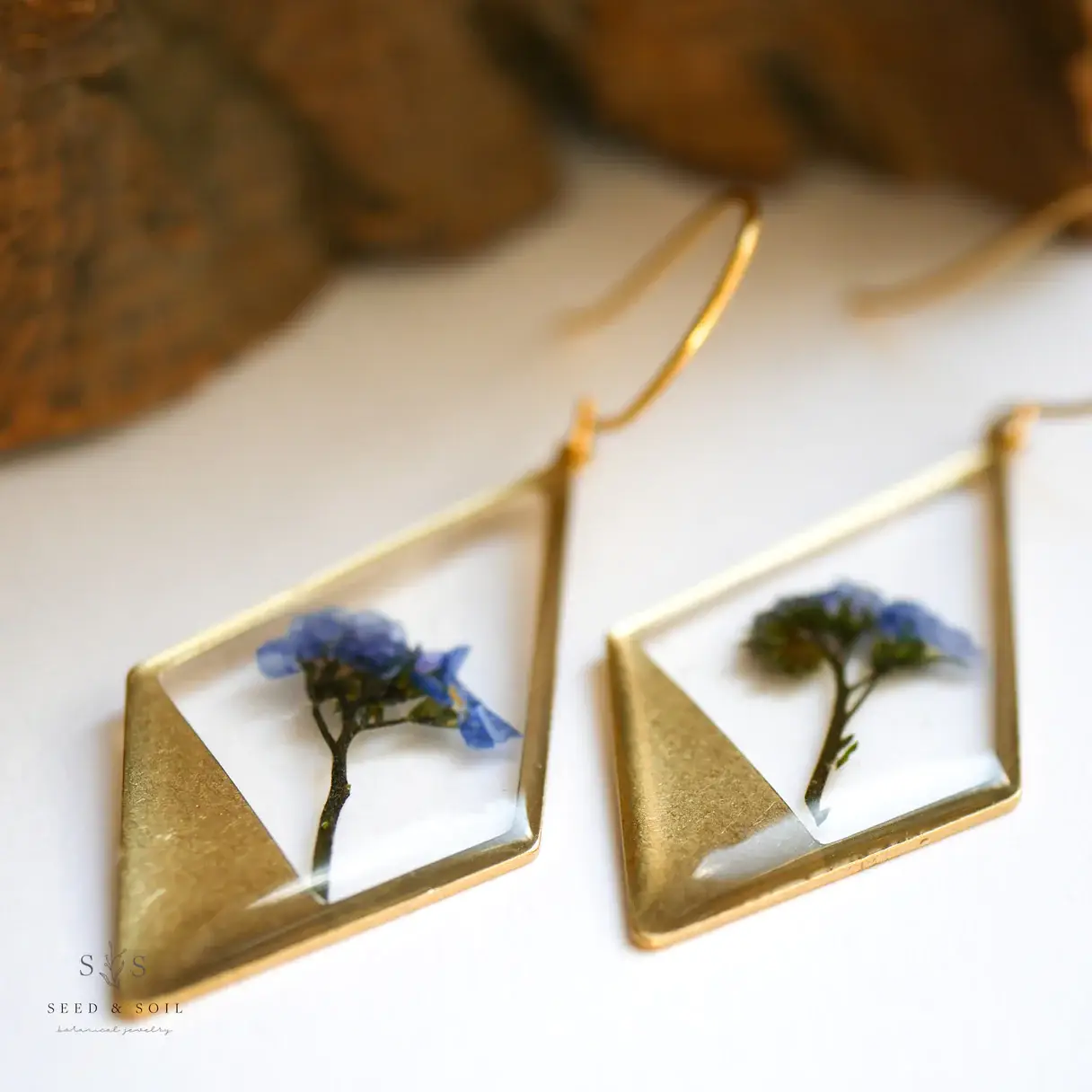 Seed & Soil Botanical Jewelry – Engroshandel Hængeøreringe og creoløreringe – Hængende terrarium øreringe3