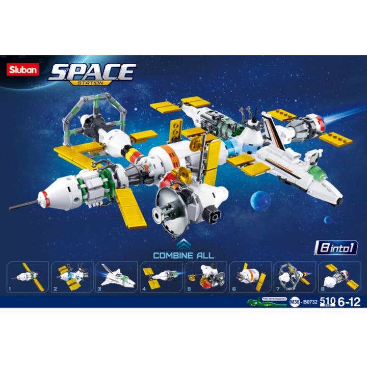 International Space Station Retail Box Building Brick Kit for wholesale by Texas Toy Distribution