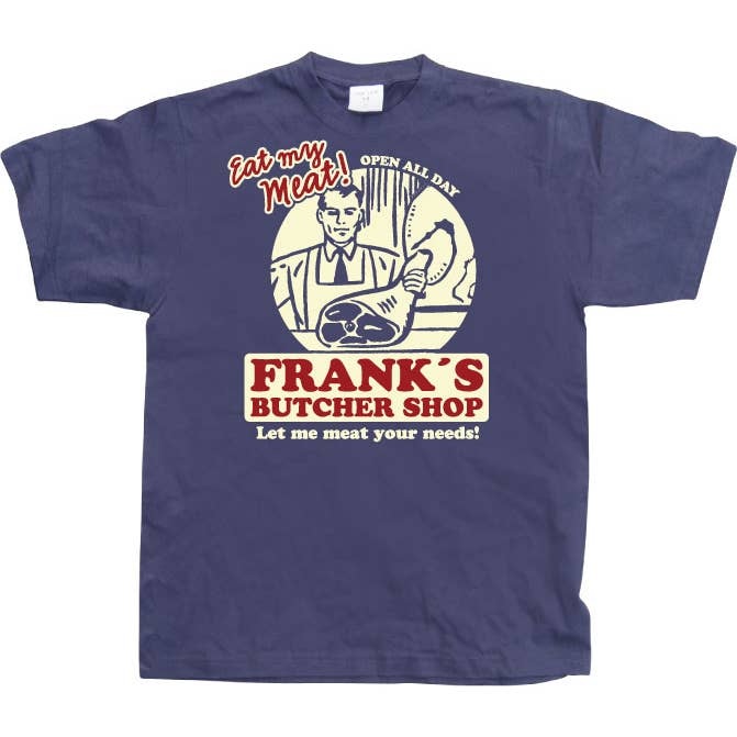 Hybris Production AB – wholesale Screen printed t-shirt – unisex – Frank's Butcher Shop T-Shirt2