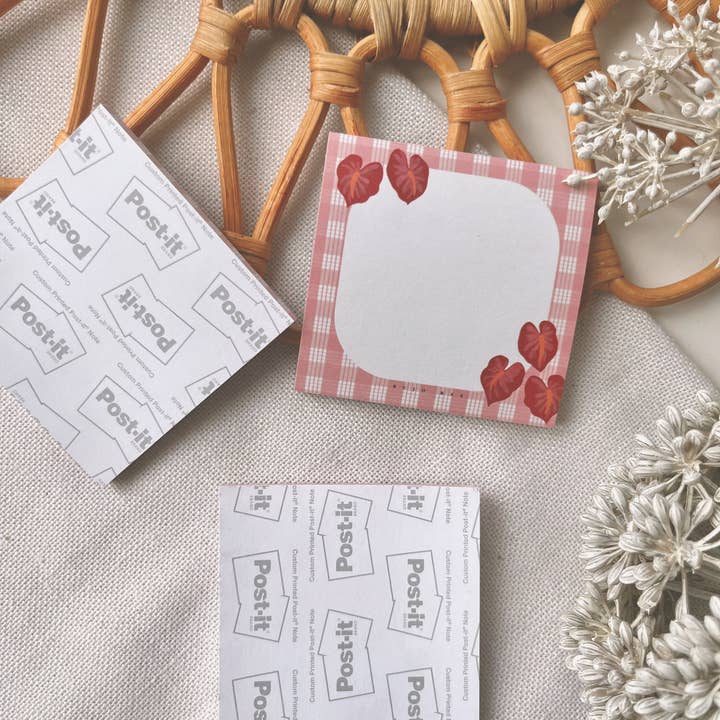 Bujo Bae - Wholesale Sticky Notes - Home Sweet Hilo in Pink Palaka | Post It Note1