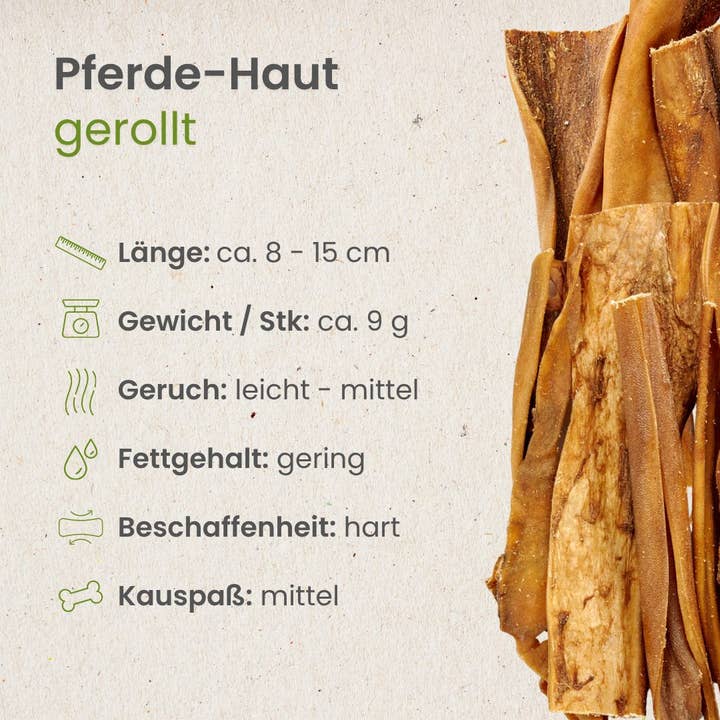 Kauartikel.com GmbH - Wholesale Pet Bone/Rawhide - Dog - horse skin, rolled2
