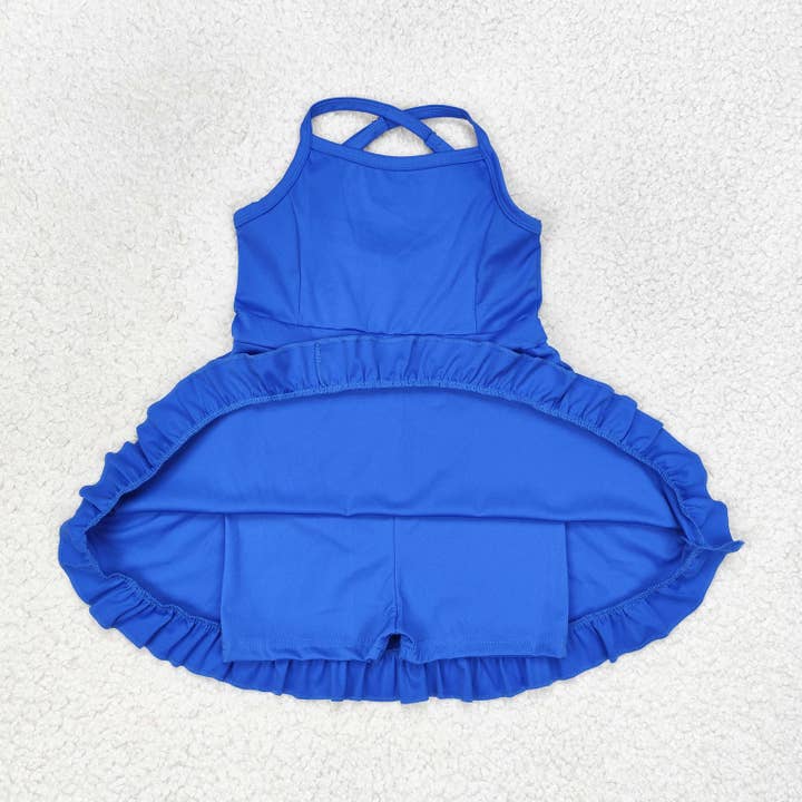 Aier Wholesale - Wholesale Athletic dress – Kids - Baby Girls Knit Knee Length Active Wear Athletic Dresses1
