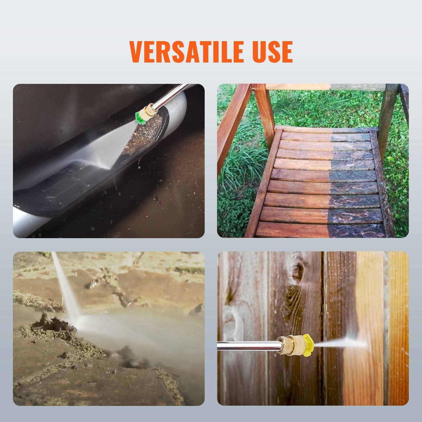 Hard Rock Health Stores - Wholesale Outdoor Grill Tools - Gas Pressure Washer, 3600 PSI 2.6 GPM, Gas Powered Pressure Washer with Copper Pump, Spray Gun and Extension Wand, 5 Quick Connect Nozzles, for Cleaning Cars, Homes, Driveways, Patios5