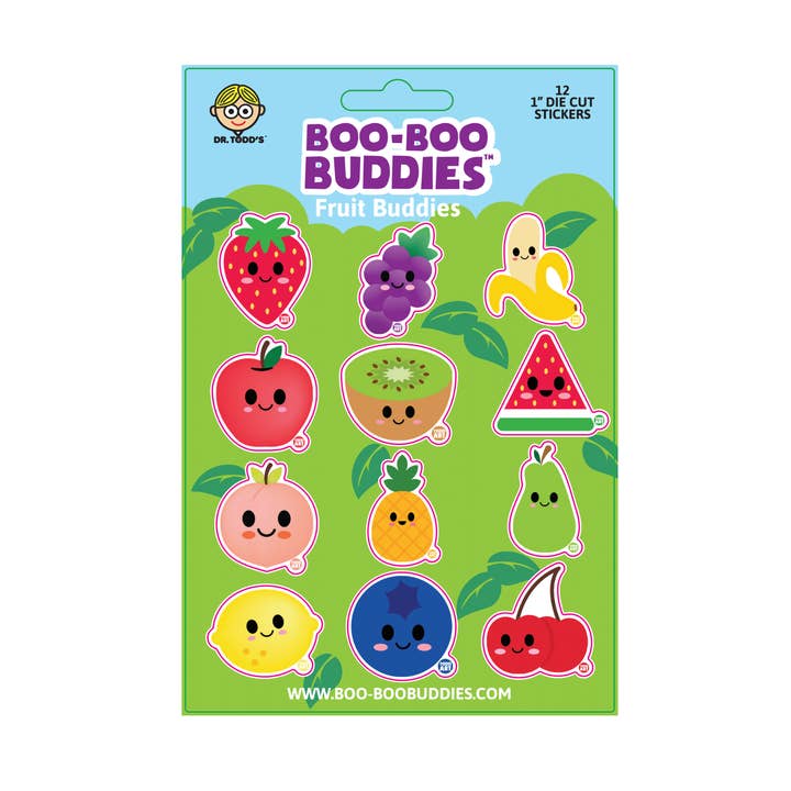 Boo Boo Buddies® Fruit Buddies Sticker Sheet – Collectible
for wholesale by Boo Boo Buddies