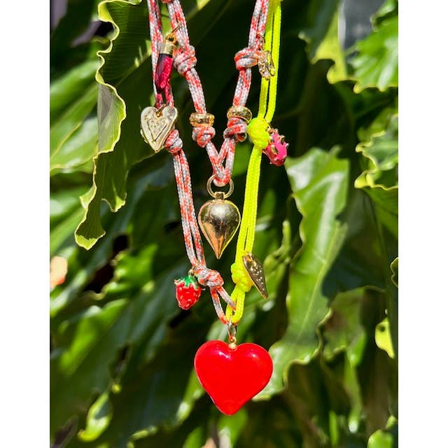 Heather Kahn - Wholesale Pendant/Charm Necklace - Fruity Trinkets & Doodads Necklace