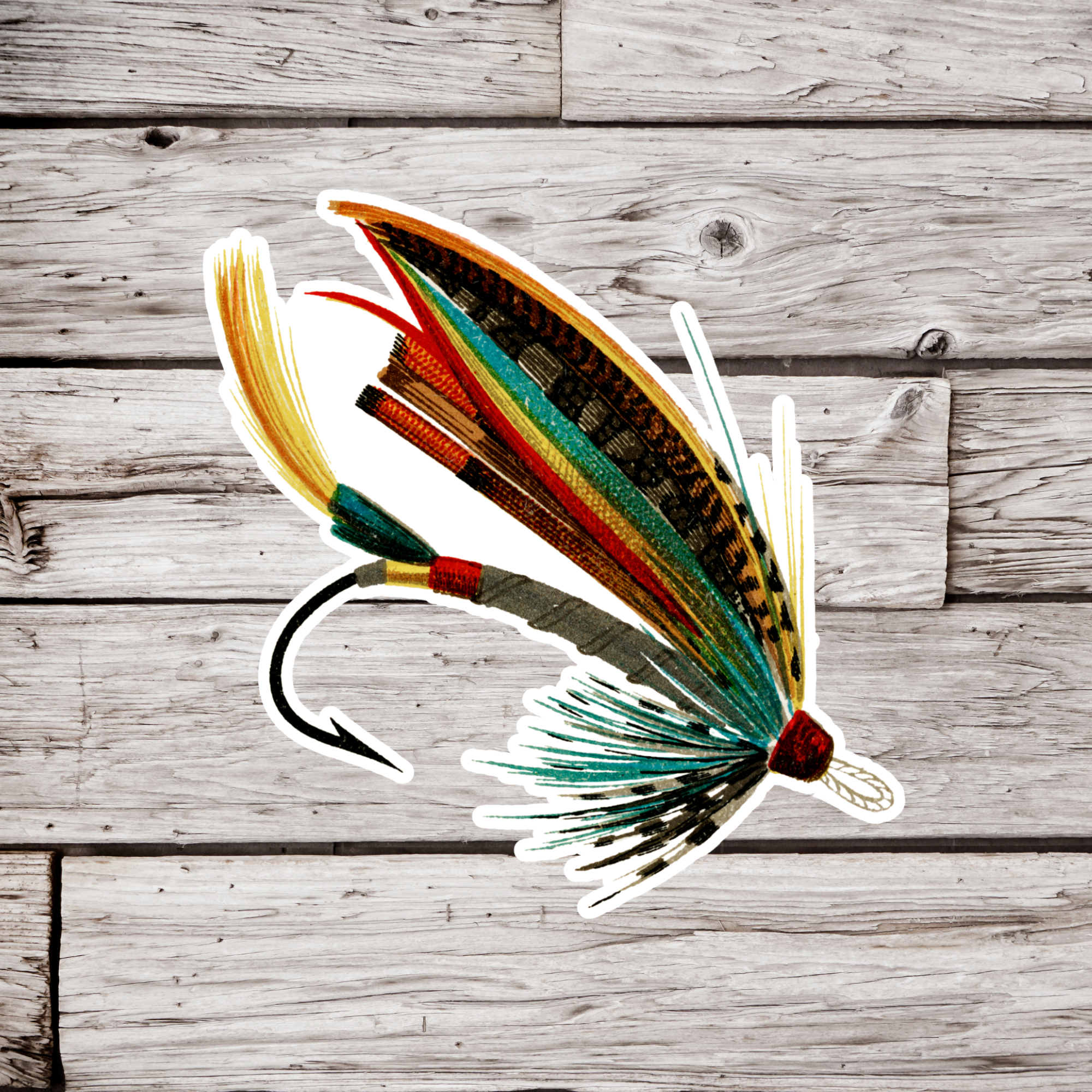 NatureCuts - Wholesale Sticker - Fly Hook Sticker, Fly Fishing Sticker, Hook Sticker0