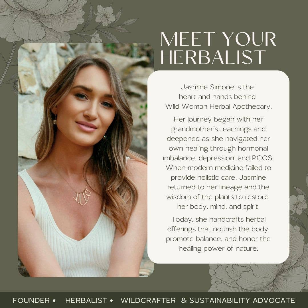 Wild Woman Herbal Apothecary – Engroshandel Tinktur – Dyb Søvn | Søvnløshed, Stress, Angst, Udmattelse Støtte12