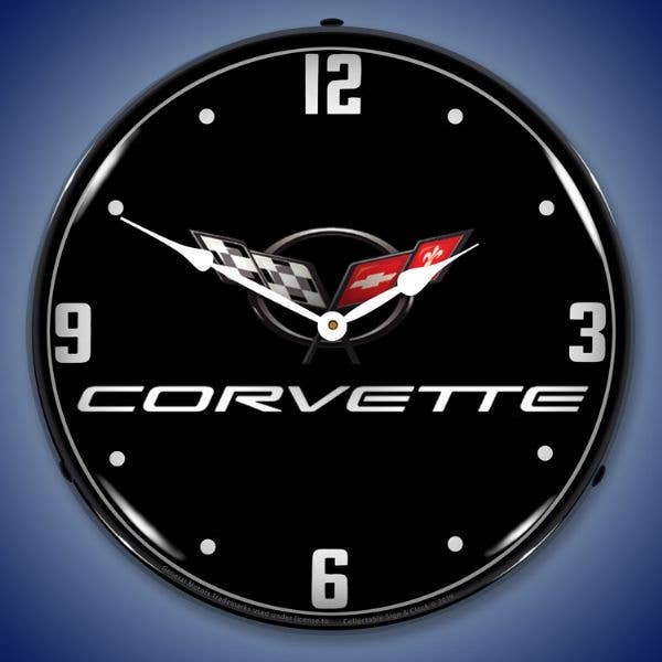 Cravatta nera Corvette C5 per la vendita all'ingrosso da parte di Collectable Sign and Clock LLC.