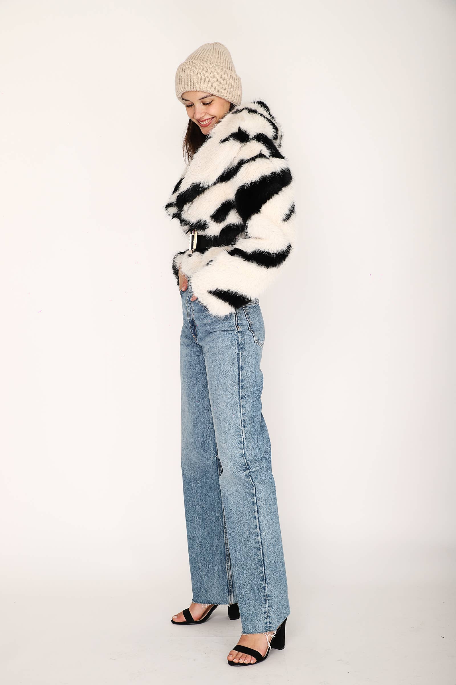 JAMILLA - Wholesale Fur/Faux Fur Coat - Women's - GIACCA ECOPELLICCA YV04424