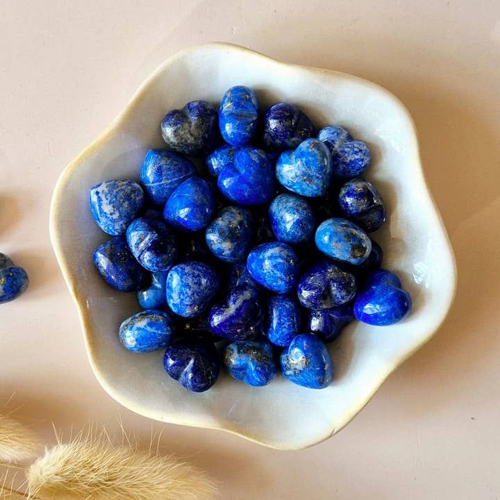 Moonlight Gemstones - Wholesale Spiritual Stone/Crystal - Mini Gemstone Heart Pocket Stone – Lapis Lazuli (1.5 cm) for crystal confetti0