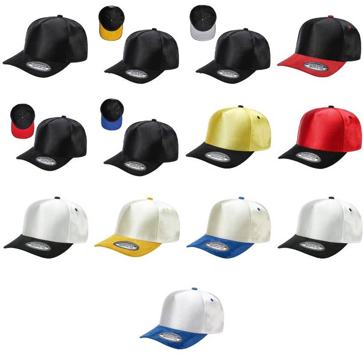 Satin Snapback with Suede Bills for wholesale by DOBBI