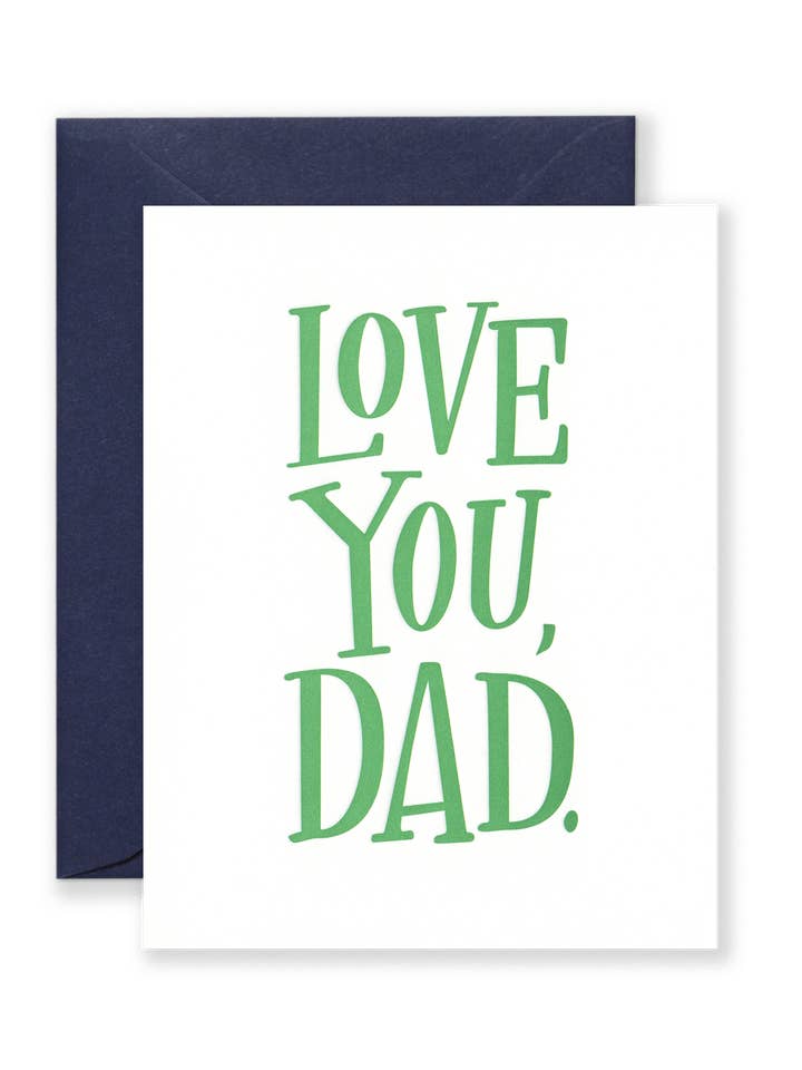 Te amo, cartão de felicitações do pai por atacado de Lionheart Prints