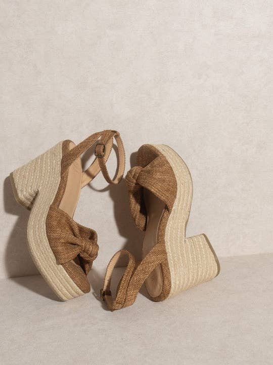 LATTE OASIS SOCIETY Mackenzie - Espadrille Wedge Sandal for wholesale on Faire6