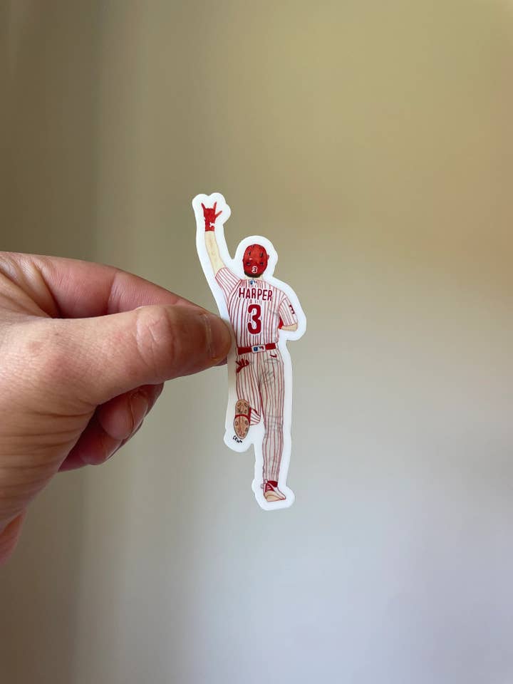 Autocollant Bryce Harper pour la vente par Candaces Canvasses