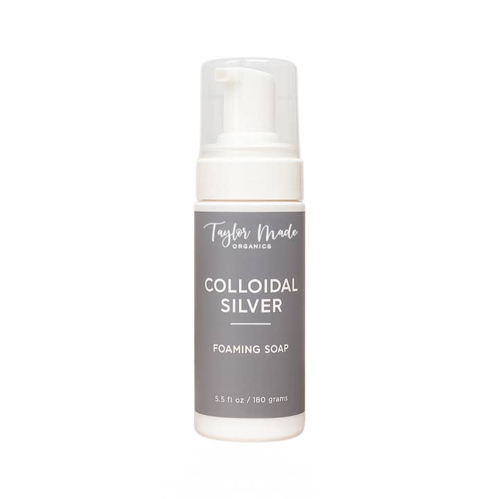 Colloidal Silver Foaming Cleanser – Organic Gentle Face Wash for wholesale by Taylor Made Organics