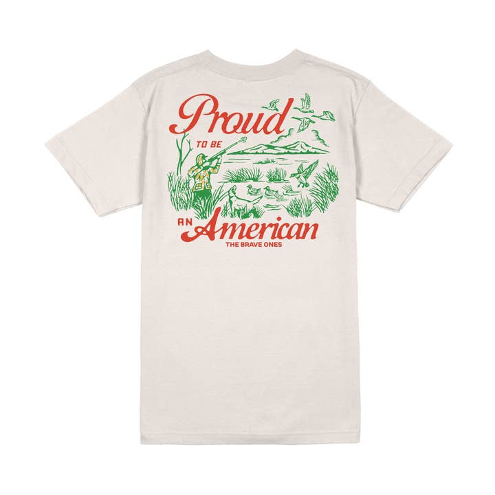Orgulhoso de Ser um Caçador Americano T-Shirt por atacado de The Brave Ones