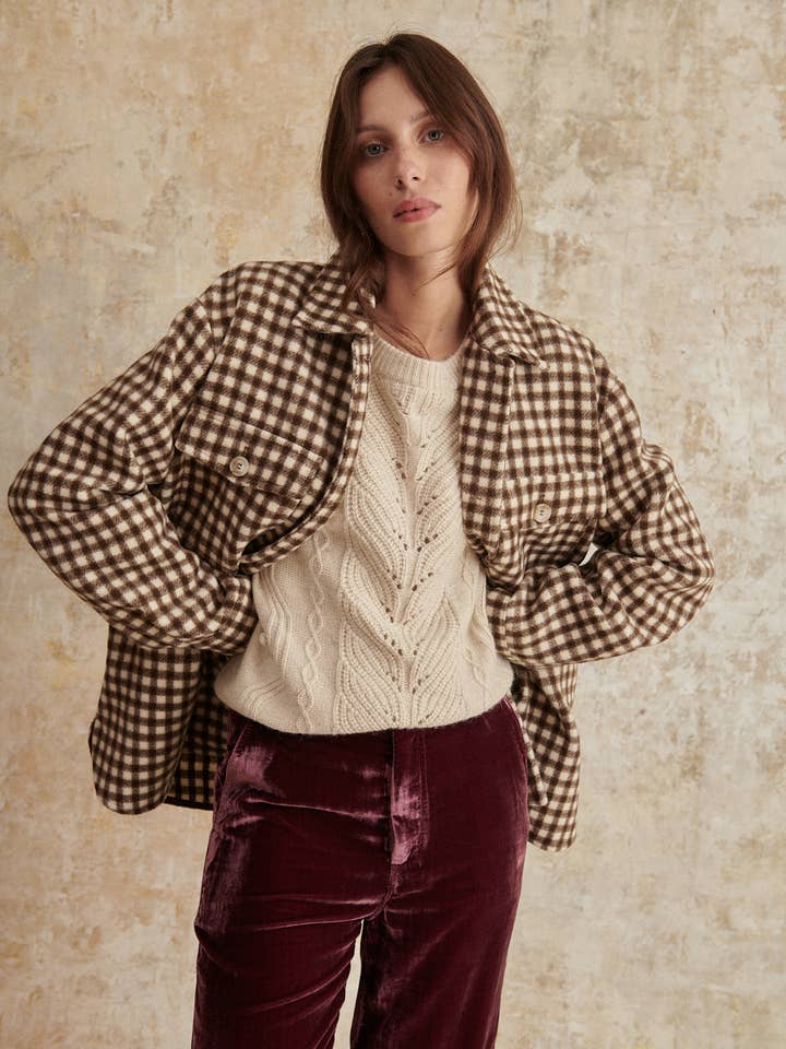 Garance Paris - Wholesale Shirt Jacket/Shacket - Women's - Plaid overshirt - KOLORADO