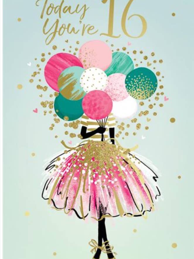 ALDER 16 PIGE for engroshandel hos Kingfisher Cards