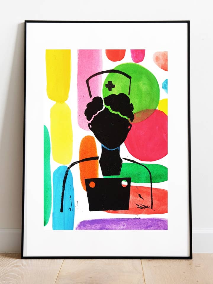 Nurse Art Print for wholesale by Antonietta Torsiello London