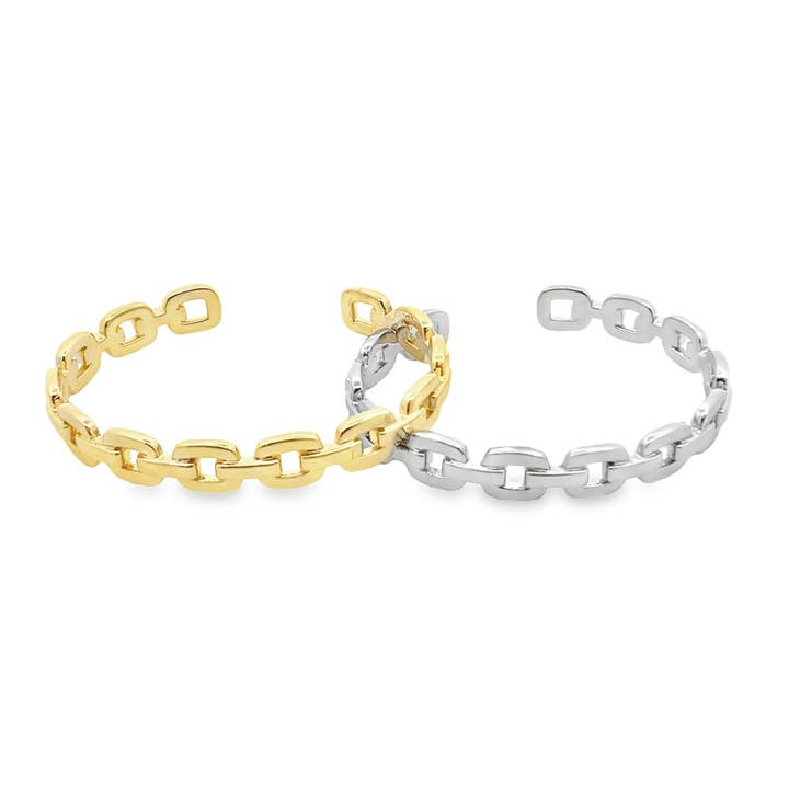 Chain Style Wrist Cuff Bangle (B7) for wholesale by MIA Jewelry