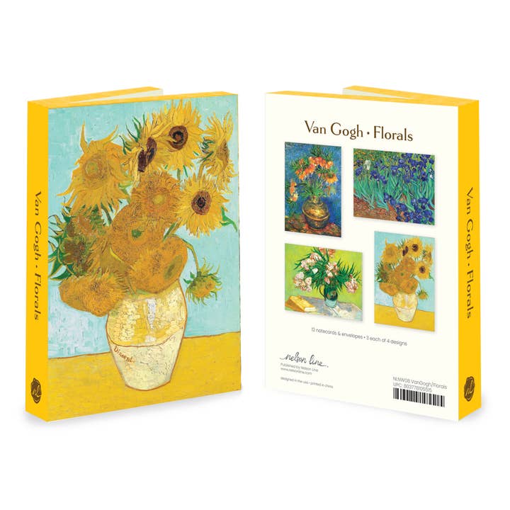 VAN GOGH FLORALS - NOTECARD WALLET for wholesale by Nelson Line