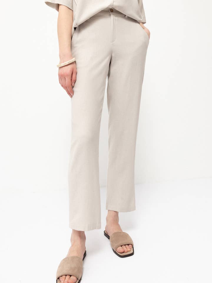 Pantalones lisos (409193-10) para venta al por mayor de Lanidor