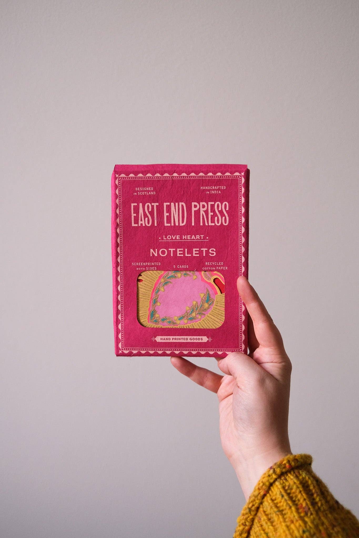 East End Press – wholesale Stationery/notecard set – Love Heart Notecards Set4