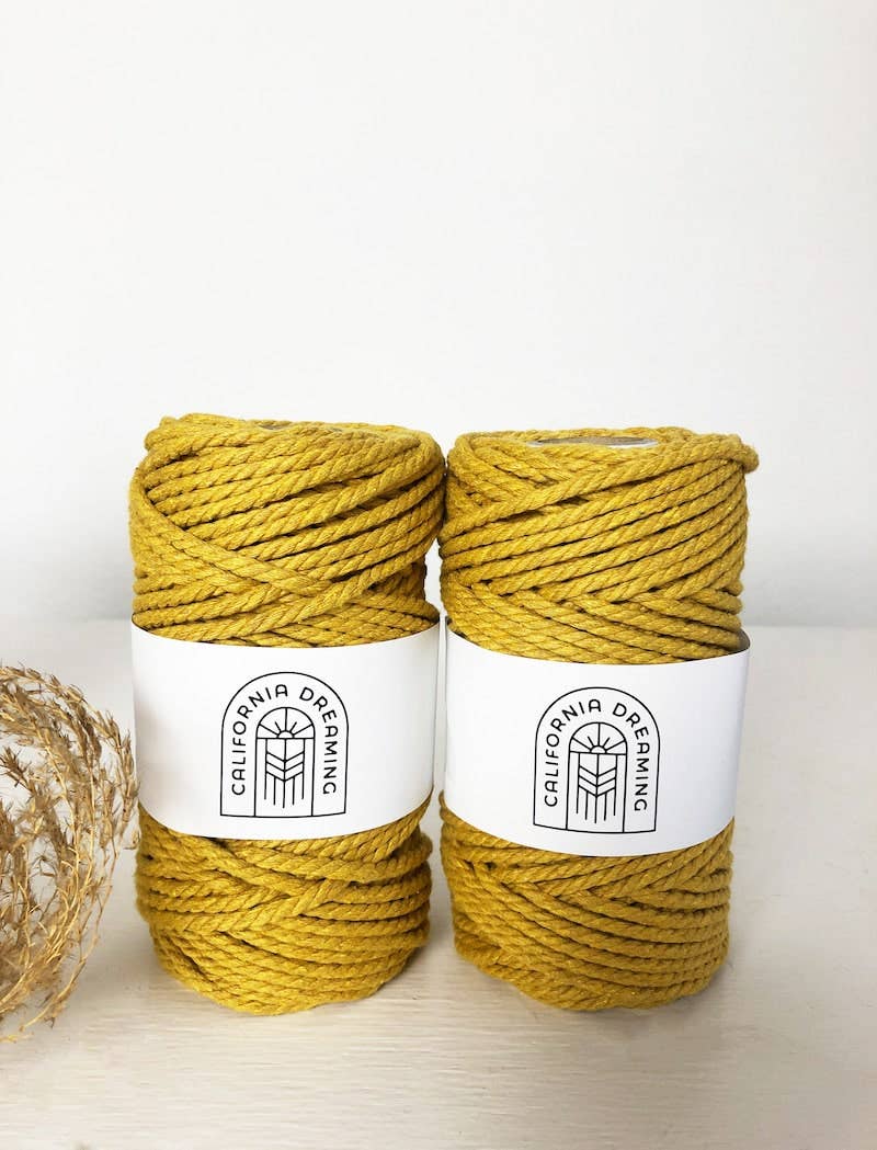 California Dreaming Macrame – Engroshandel Garn – 4 mm genanvendt bomuldssnor | snoet | 50 m3