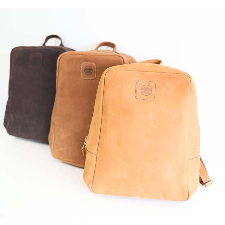 Kilele Gear | Rugged Leather Goods - Wholesale Backpack - Unisex - Genuine Leather Backpack - Men's Laptop Bag